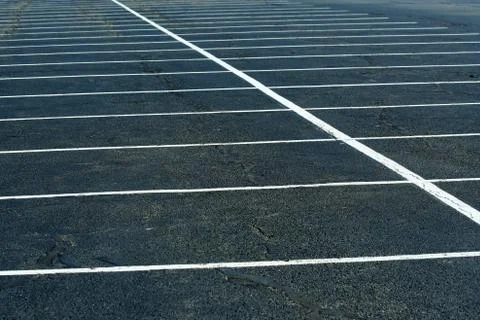 Empty parking lot background Stock Photos