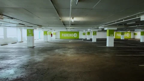 Empty parking lot in Building Stock Footage 259048010