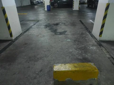 Empty parking lot in a building Stock Photos