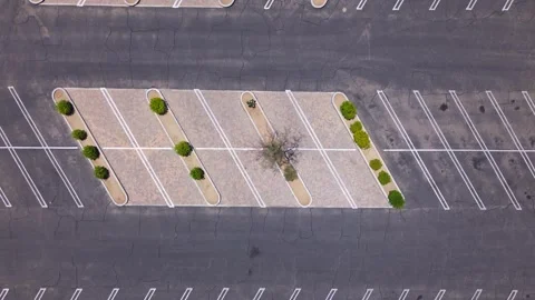 Empty Parking Lot Drone View from Top Down Stock-Footage 339067421