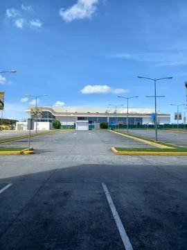 An Empty Parking Lot In Front Of Landers Philippines, A Big Shopping Mall Stock Photos