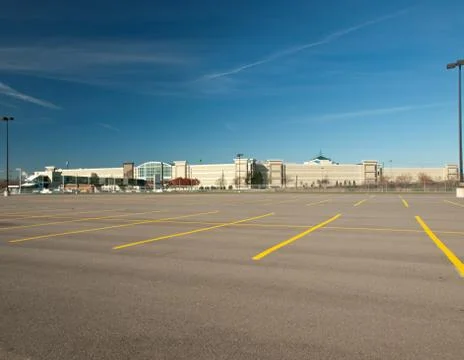 Empty parking lot Stock Photos