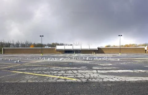 Empty parking lot Stock Photos