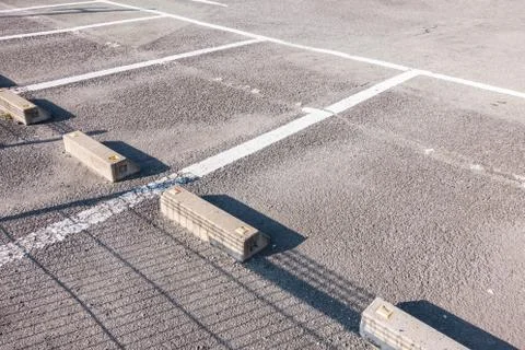Empty parking lot Stock Photos