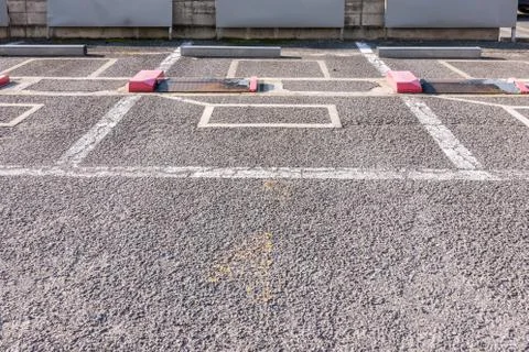 Empty parking lot Stock Photos