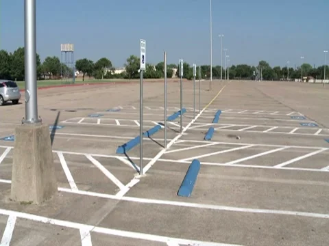 Empty Parking Lot-Pond 5 Stock Settings HD Stock Footage 8521174