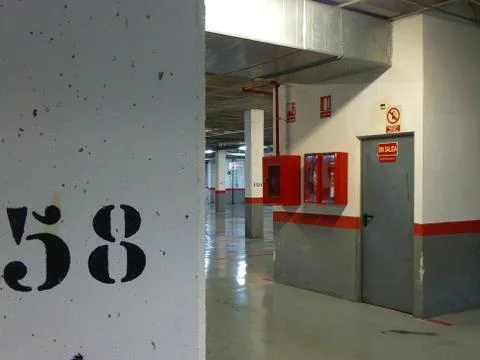 Empty parking Stock Photos