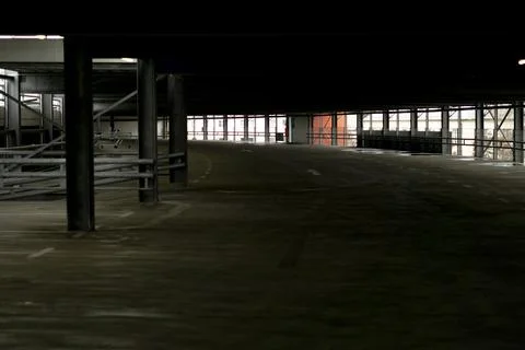 Empty parking space Stock Photos