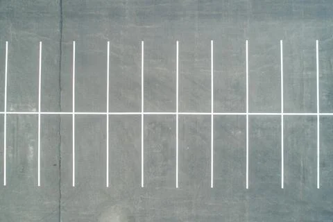 Empty parking spaces available for use Stock Photos