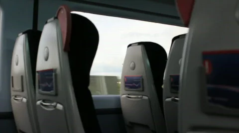 Empty passenger train Video stock 715573