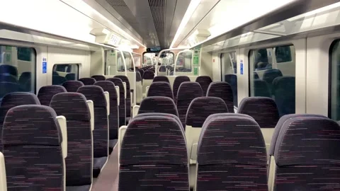 Empty passenger train Video stock 157786053