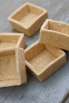 Empty pastry cases Foto stock