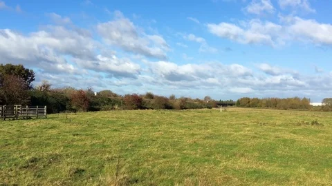 Empty pasture stable camera clip Video stock 72867874