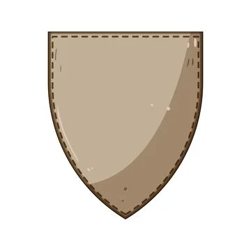 Empty patch pocket for personal belongings or items Stock Illustration