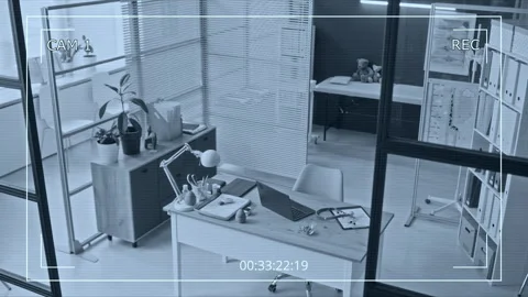 Empty Pediatrician Office Monitored by CCTV Security Camera Video stock 339780978
