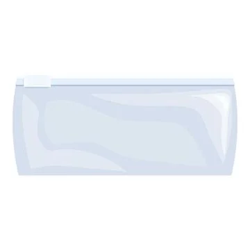 Empty pencil case with zipper closing waiting for pens and pencils Stock Illustration