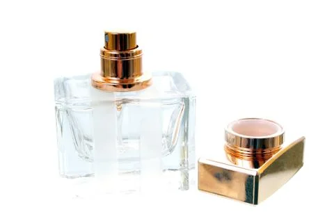 Empty perfume bottle Stock Photos