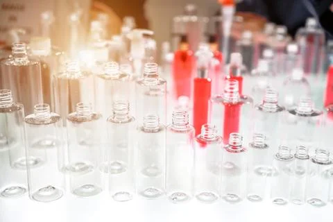 Empty perfume bottles Stock Photos