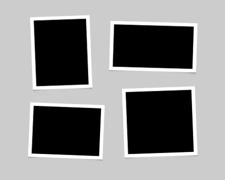 Empty photo frame blank set. Vector EPS 10 Stock-Illustration
