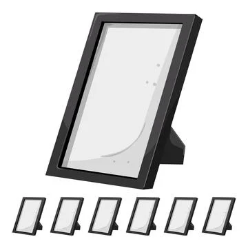 Empty photo frame cartoon vector graphic Stock Illustration