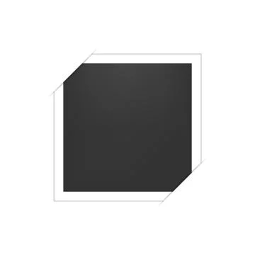 Empty photo frame with shadow. Template for photo, image. Illustrazione stock