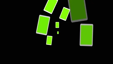 Empty photo frames motion graphics with plain black background Stock Footage 236971833
