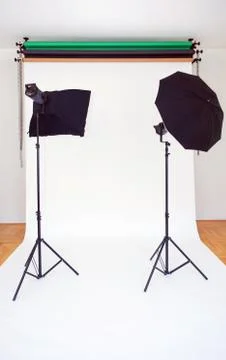 Empty photo studio Stock Photos
