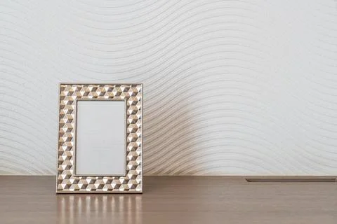 Empty picture frame with copy space Stock Photos