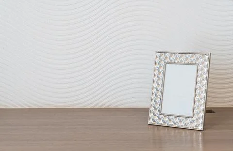 Empty picture frame with copy space Stock Photos