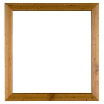 Empty picture frame isolated on white background Stock Photos