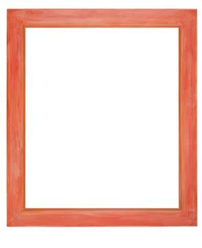 Empty picture frame isolated on white background Stock Photos