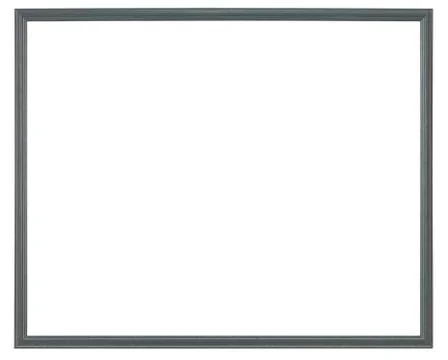 Empty picture frame isolated on white background Stock Photos