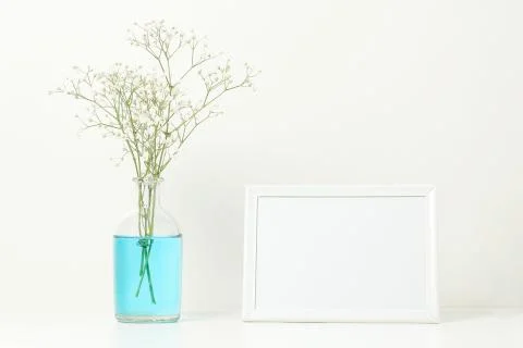 Empty picture frame Stock Photos