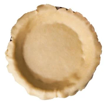 Empty pie shell isolated on white Stock Photos