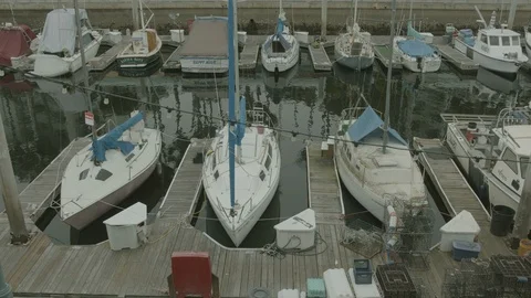Empty  Pier.  Abandoned  city during coronavirus quarantine. Raw color Stock Footage 127122925