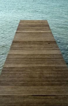 Empty pier Stock-Fotos