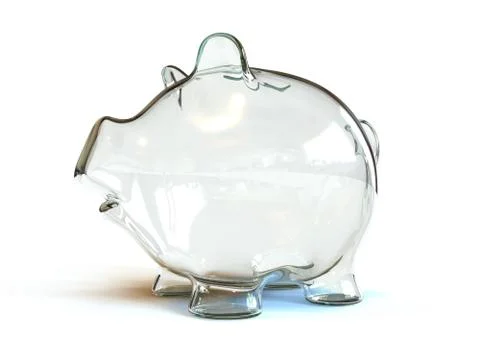 Empty Piggy Bank Stock Photos