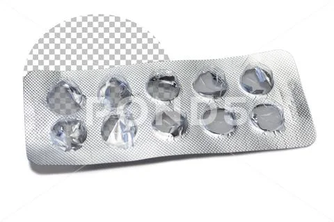 Empty pill pack PSDテンプレート