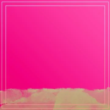 Empty Pink Background Frame Design Template Stock Illustration