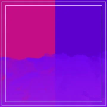 Empty Pink &amp; Blue Background Frame Design Template Stock Illustration