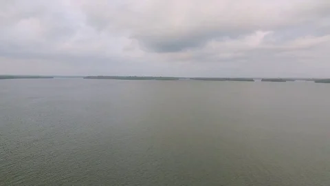 Empty pirogues in Douala bay Stock Footage 80923652