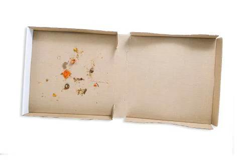Empty pizza box Stock Photos