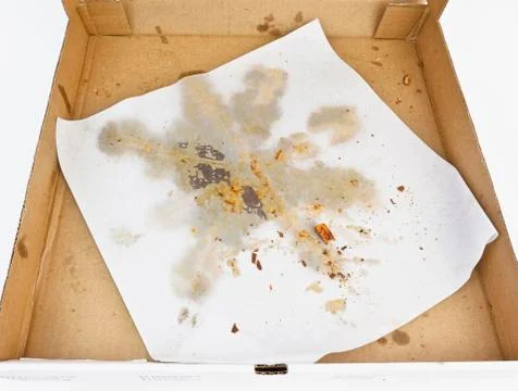 Empty pizza box Stock Photos