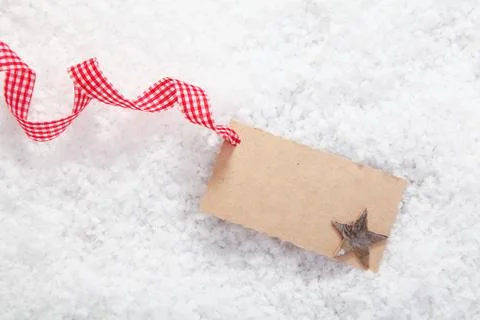 Empty place card or gift card Stock Photos