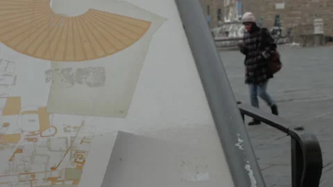 Empty place during Corona Virus , Florence Italy Vídeos de archivo 148752979