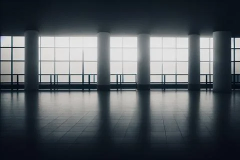 Empty place for exhibition Stock Illustration