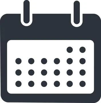 Empty Planner, Monthly Schedule, Date Interface Stock Illustration