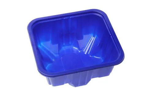 Empty plasitic container Stock Photos