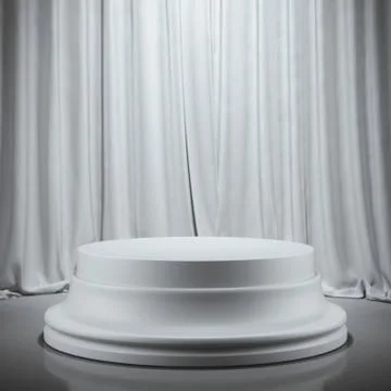 Empty plaster showcase. 3d rendering Illustrazione stock