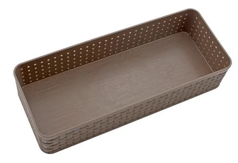 Empty plastic basket isolated on white Stock Photos